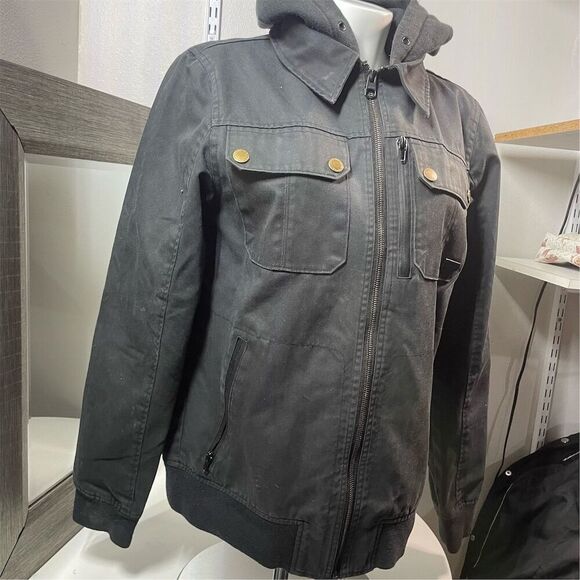 Empyre black Hooded Men’s Jacket Size S - Picture 2 of 10